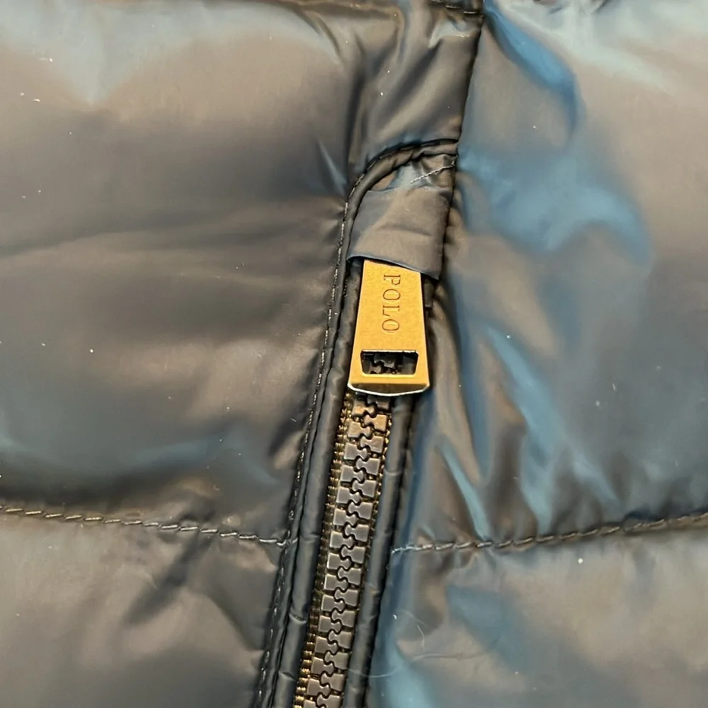 Polo Ralph Lauren Men’s Hooded Puffer Navy Blue Jacket Size L - Picture 12 of 16